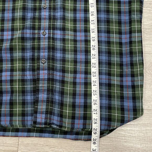 Vintage L.L Bean Mens Shirt Medium Flannel Plaid Button Up Work Outdoors Cotton - Picture 7 of 7